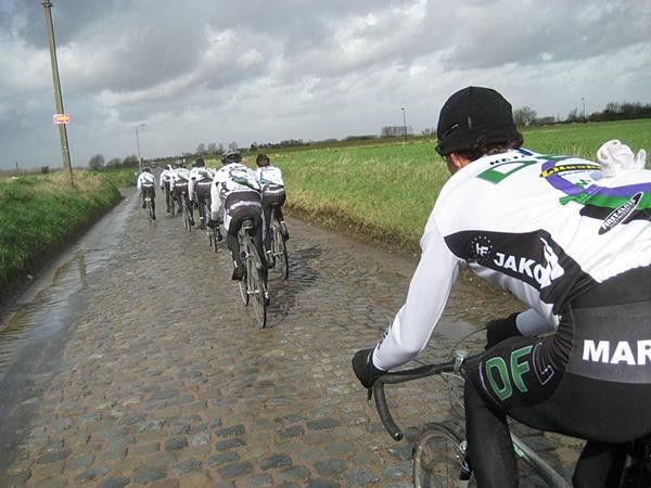 There were plenty of cobblestone sections
