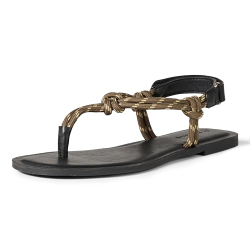 The Drop Charea Sandal, Brown Rope, 3 Uk
