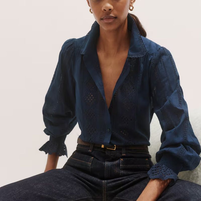In-The-Details Shirt on model 