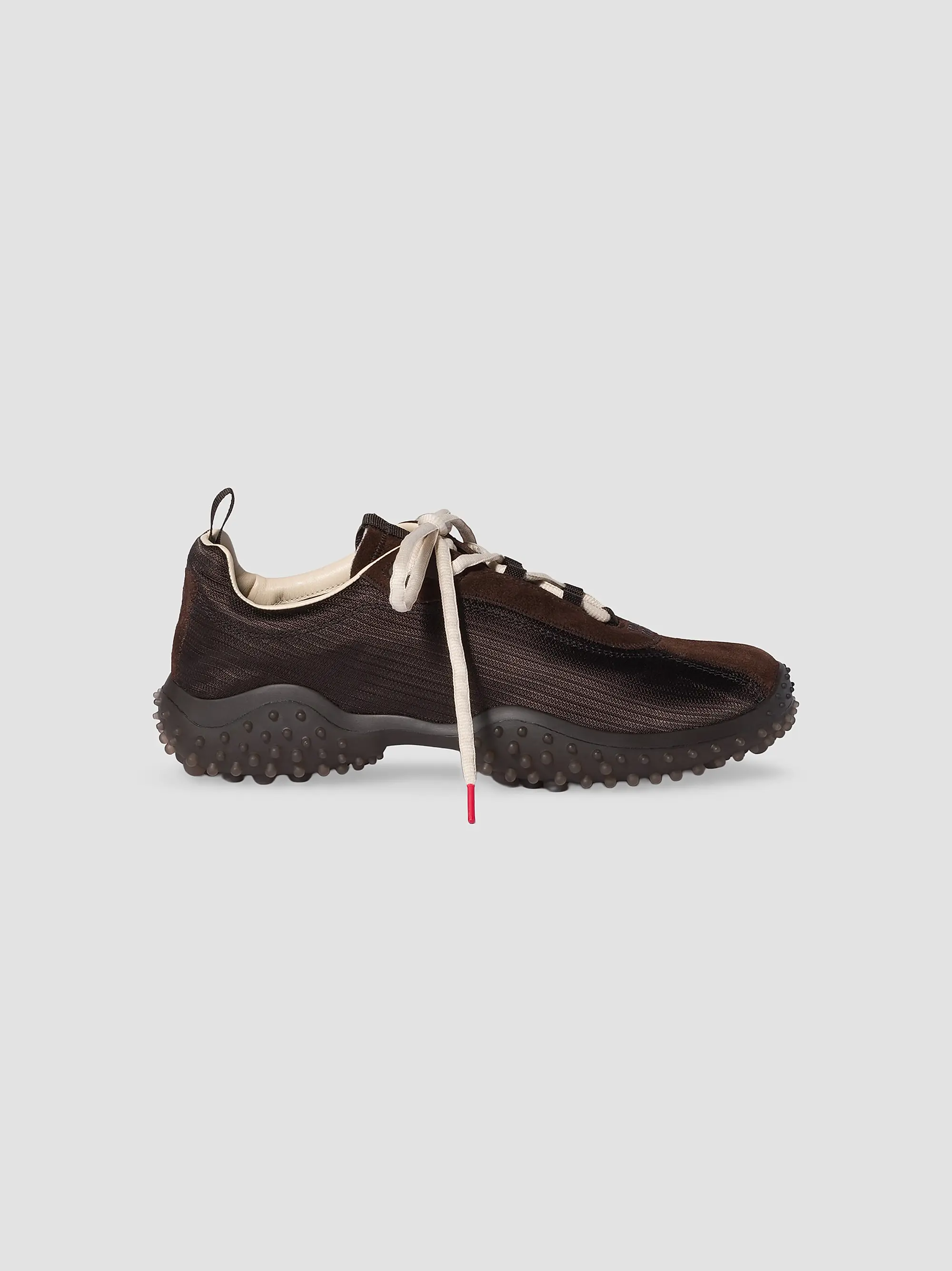 Bubble Technical Fabric and Suede Sneakers