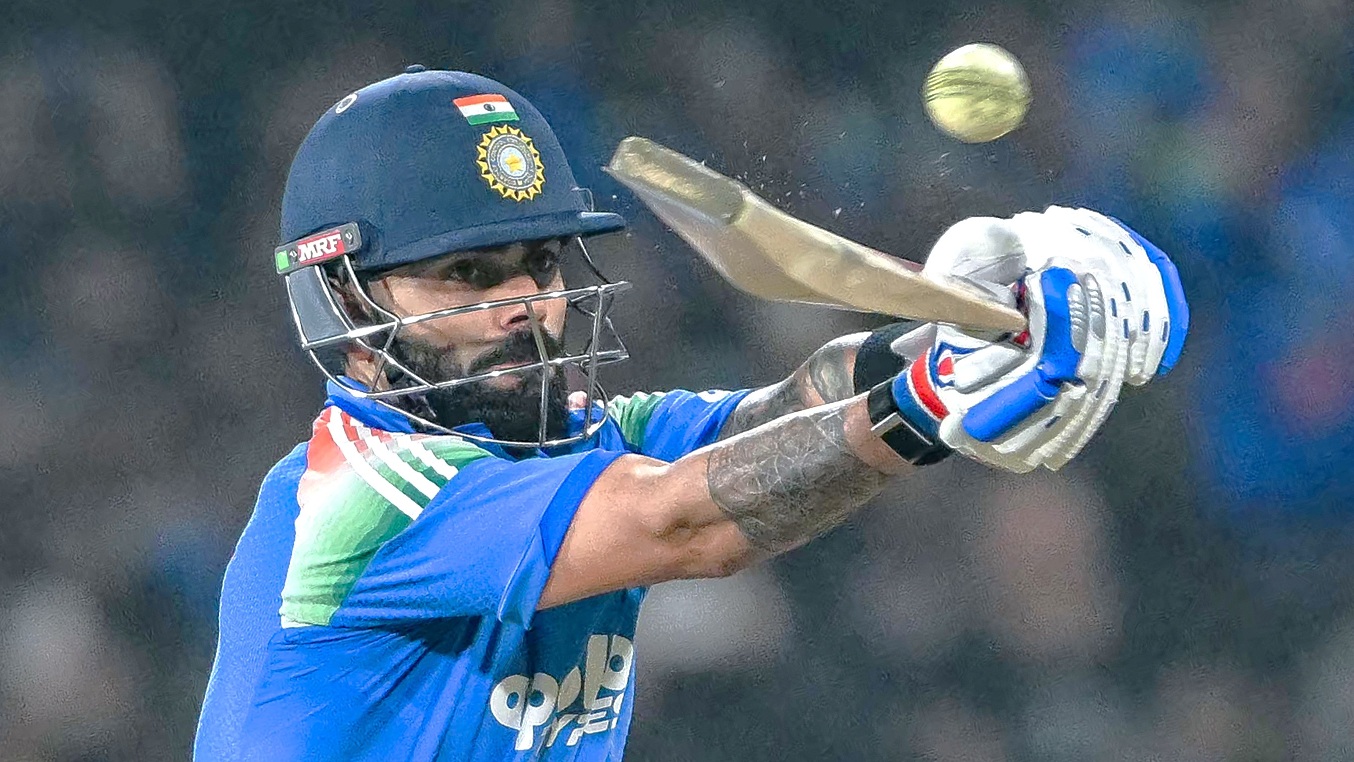Virat Kohli batting for India 
