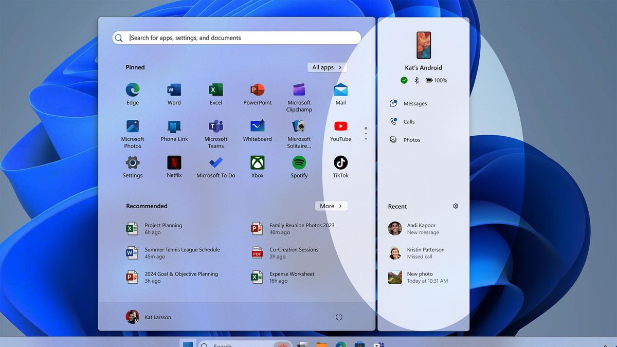 Microsoft brings Phone Link to the Windows 11 Start menu | Windows Central
