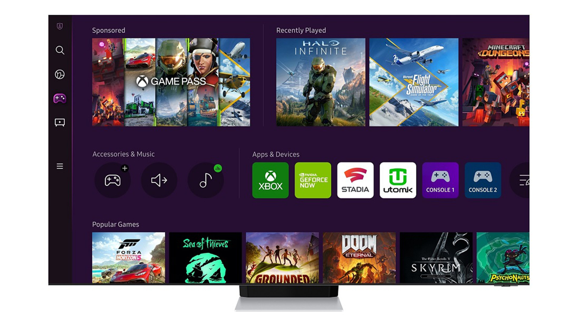 Samsung Gaming Hub on Smart TV