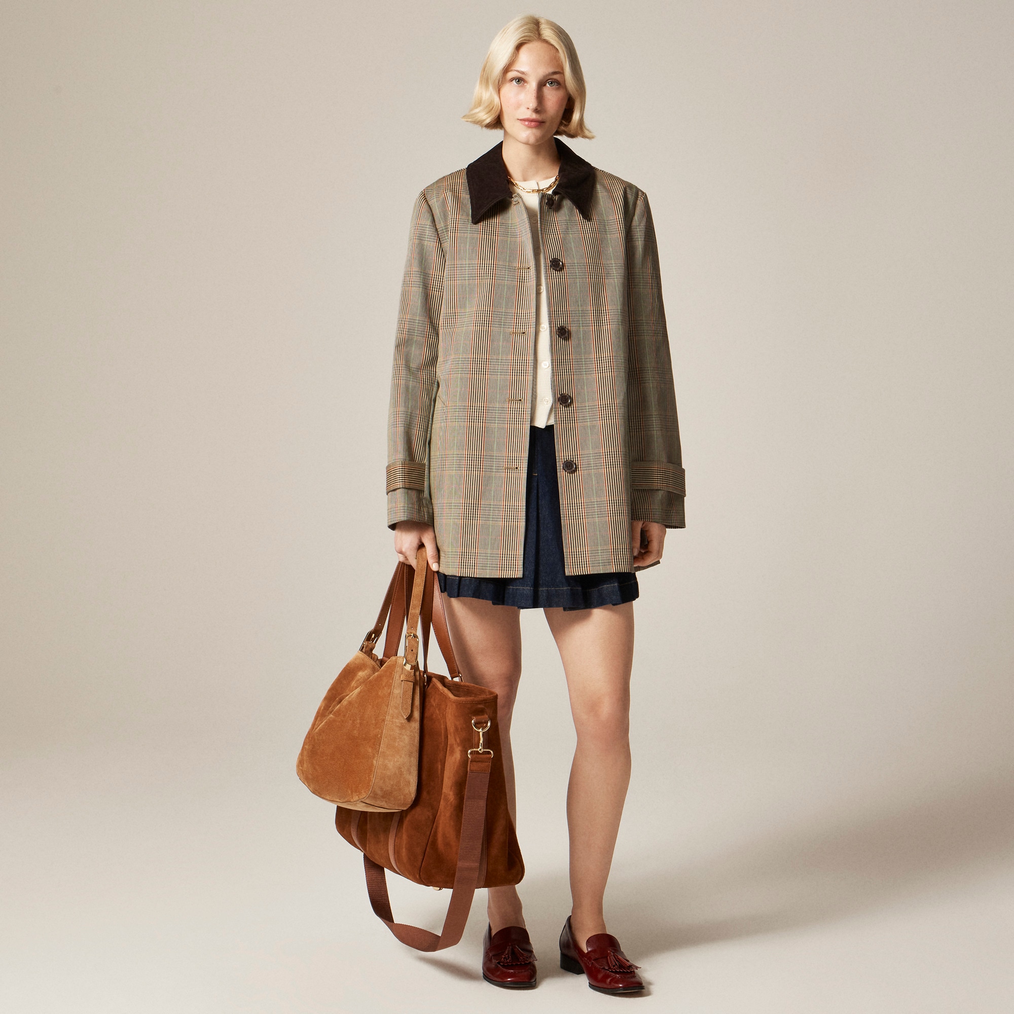 Barn Jacket™ in Plaid Double-Faced Cotton