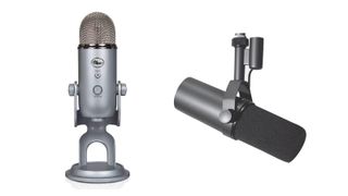 Blue Microphones Yeti and Shure SM7B