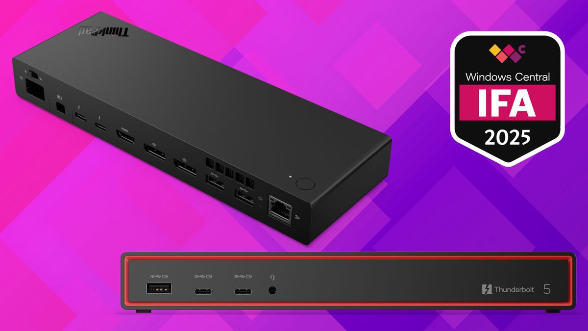 Lenovo's new Thunderbolt 5 dock supports triple 8K displays