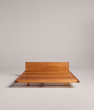 wood bed by John Pawson for Tekla