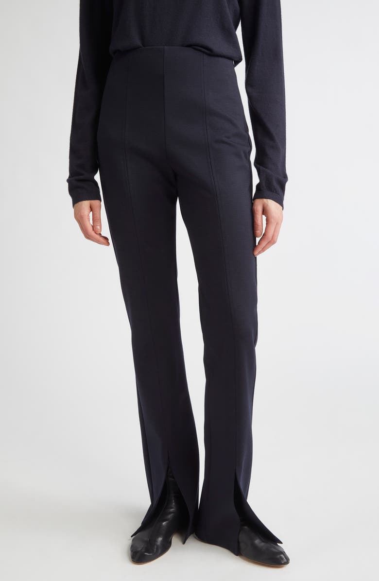 Nebbia Stretch Virgin Wool &amp;amp; Cotton Jersey Pants