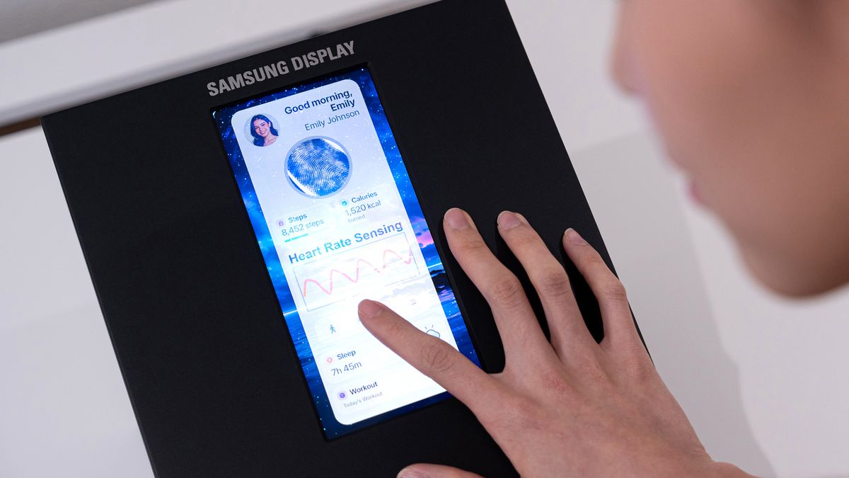 Samsung shows off its latest OLED phone displays — including one that comes with health sensors built in