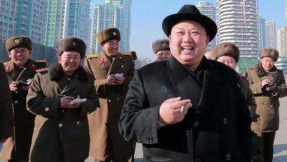 Kim Jong Un smoking
