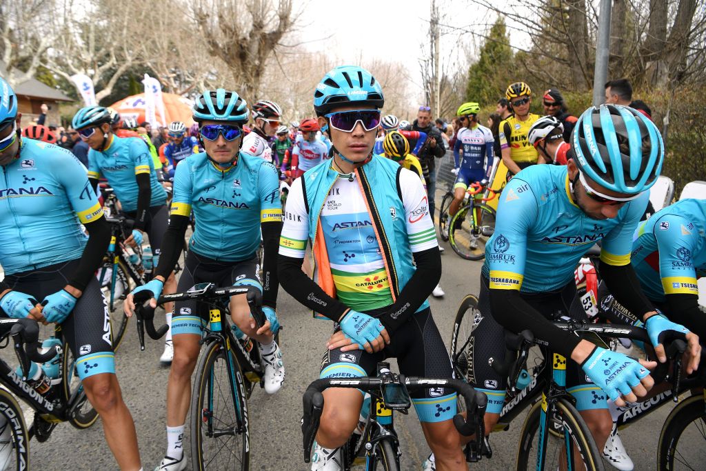 Miguel Angel Lopez (Astana) at the start