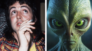 Paul McCartney and an alien