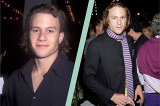 Heath Ledger split layout from 1997 and 2008