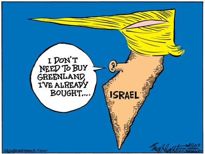 Political Cartoon U.S. Trump Greenland Israel