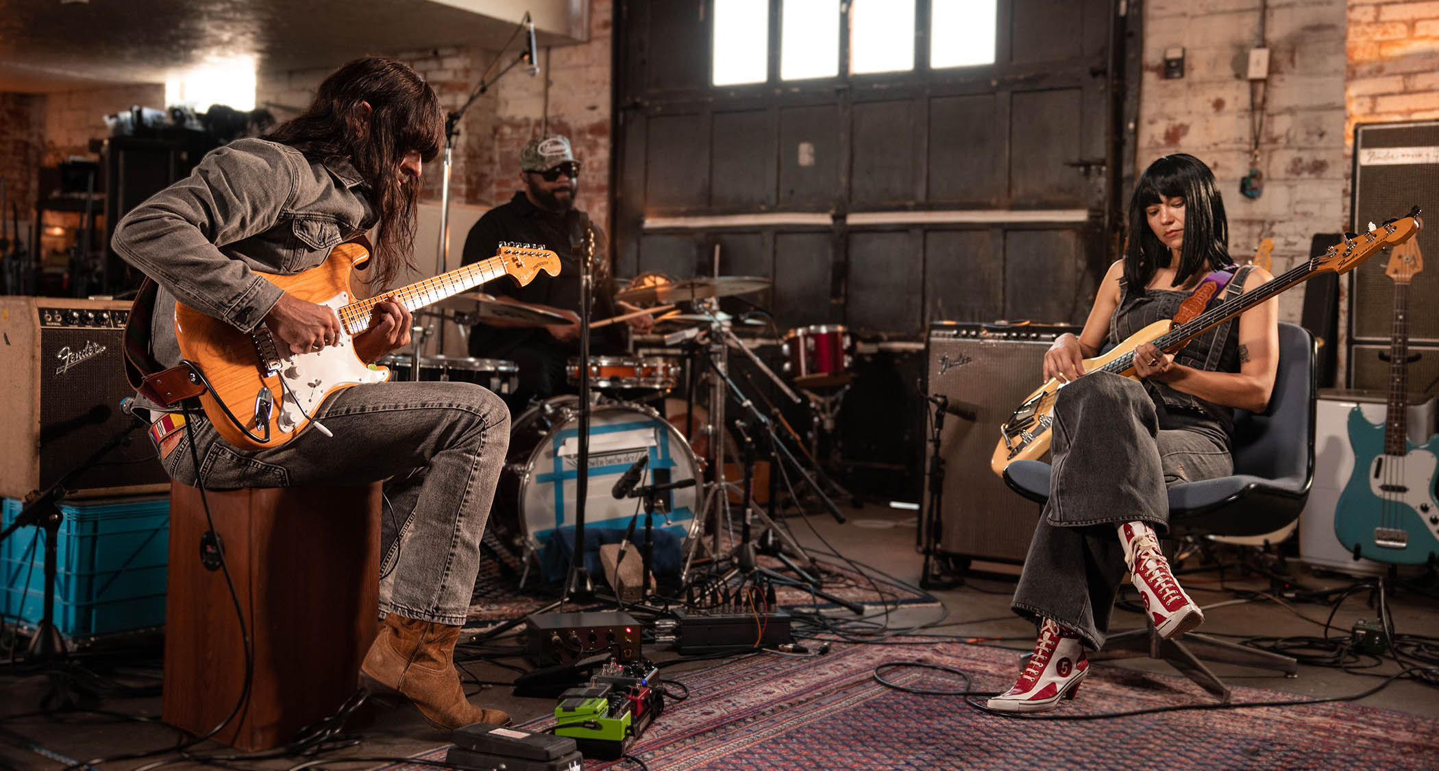 Fender Khruangbin Signature Stratocaster and Jazz Bass