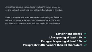 Accessible web design: line spacing