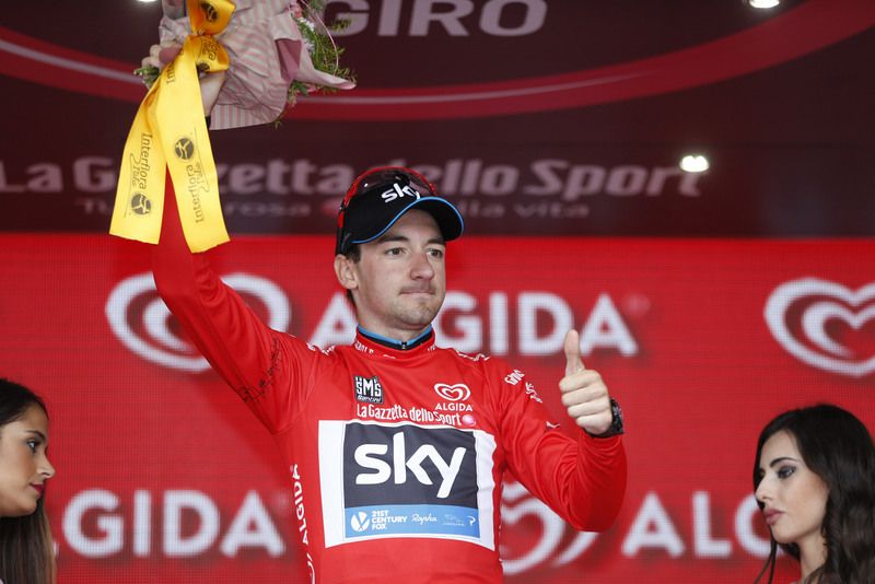 Elia Viviani (Team Sky) keeps the red points classification jersey