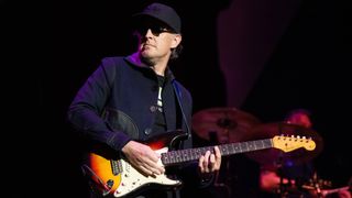 Musician Joe Bonamassa performs onstage during the "Celebrating Bowie Tour" at Saban Theatre on October 07, 2022 in Beverly Hills, California.