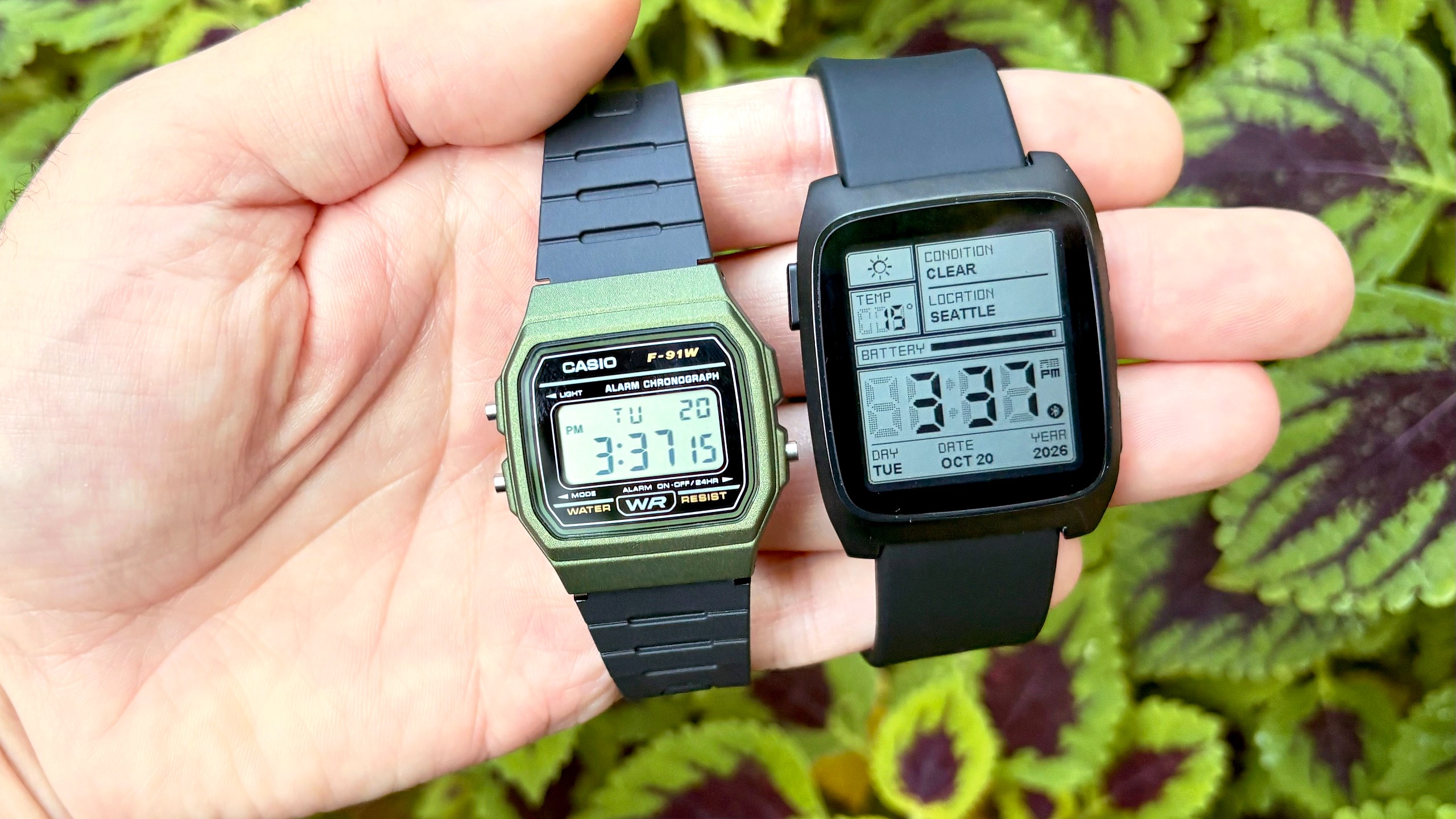 Close-up of the Pebble Time 2 smartwatch