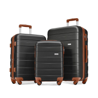 Suitcase Set with Spinner Wheels, 3-Piece: $295.99