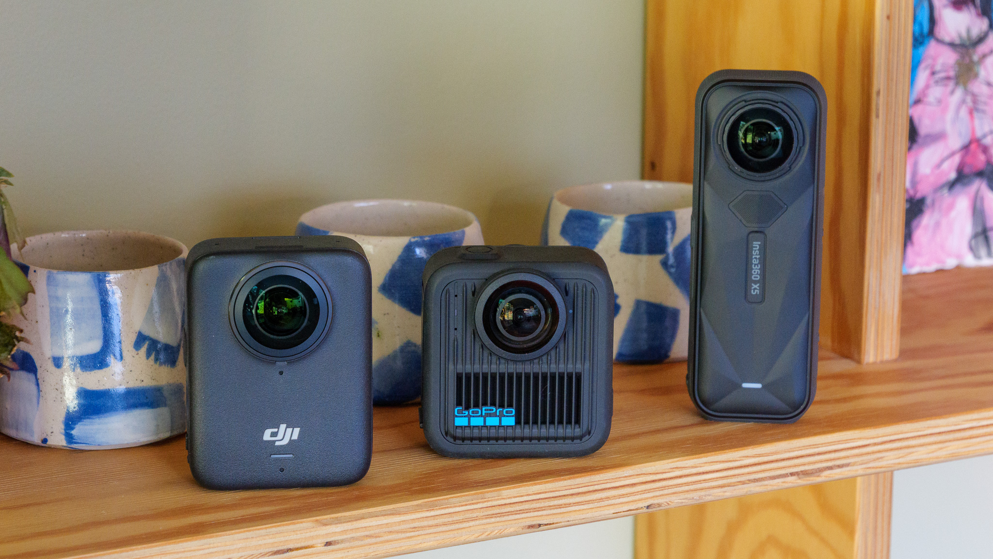 GoPro Max 2, DJI Osmo 360 and Insta360 X5 cameras