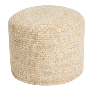 John Lewis Jute Effect Outdoor Pouffe in Natural