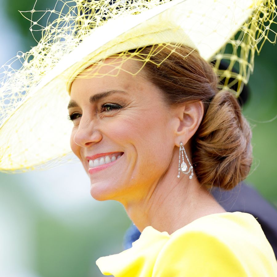 The Princess of Wales with chic chignon