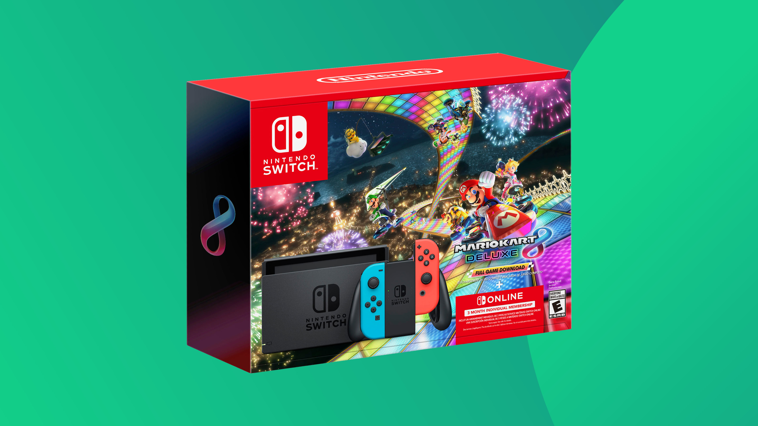 Рекламный снимок комплекта Nintendo Switch.