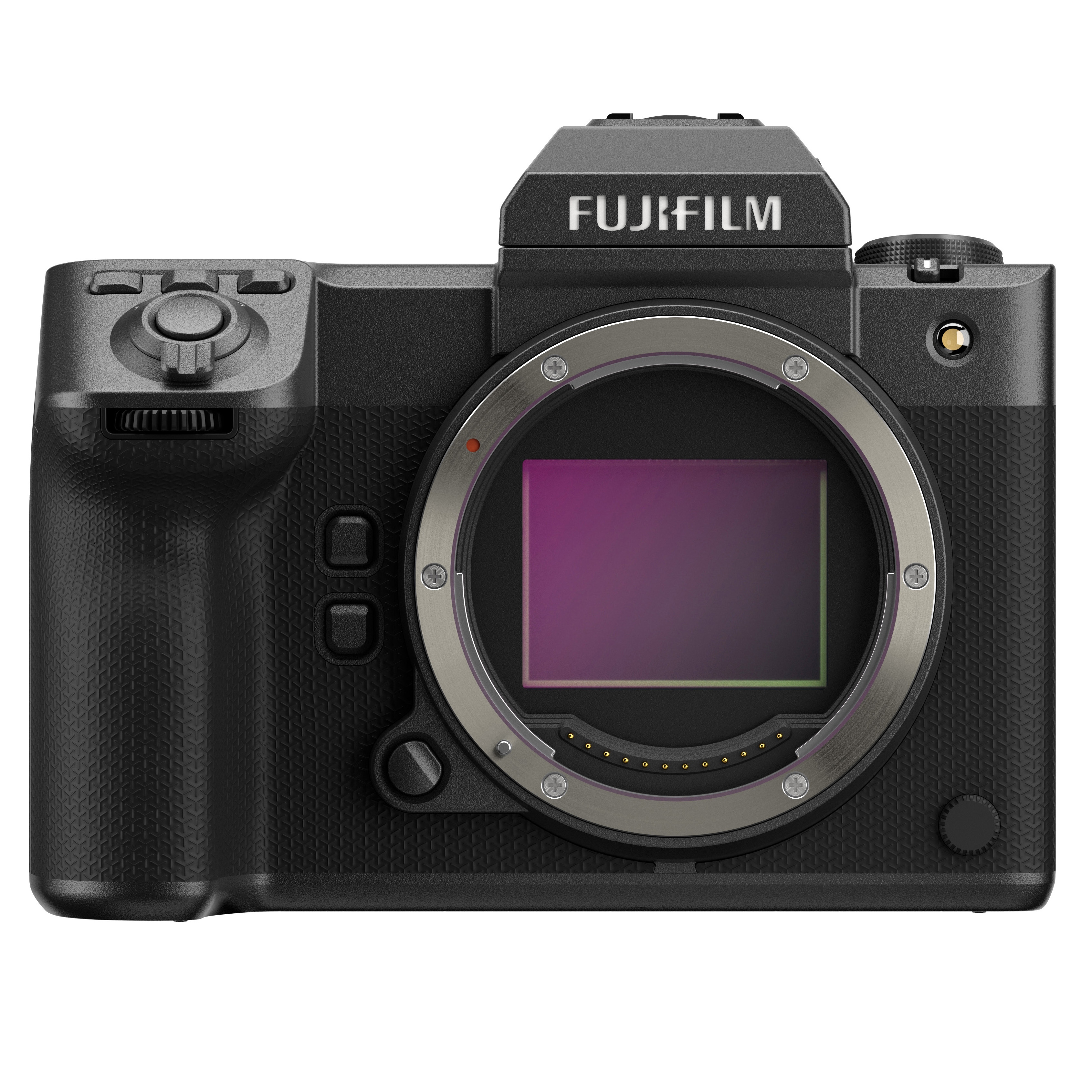 Fujifilm GFX 100 II against a white background