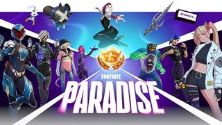Fortnite Paradise skins including Bytes and Spider Gwen