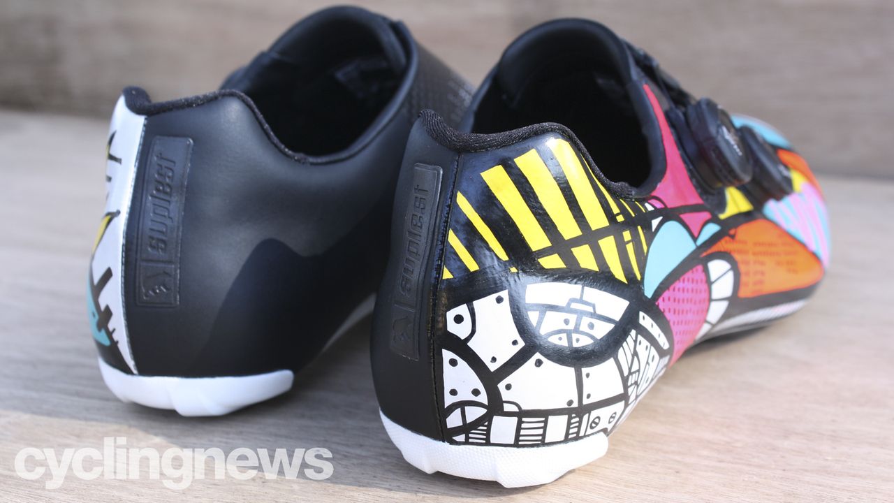 Custom Suplest Edge+ Pro cycling shoes by Hasie and the Robots