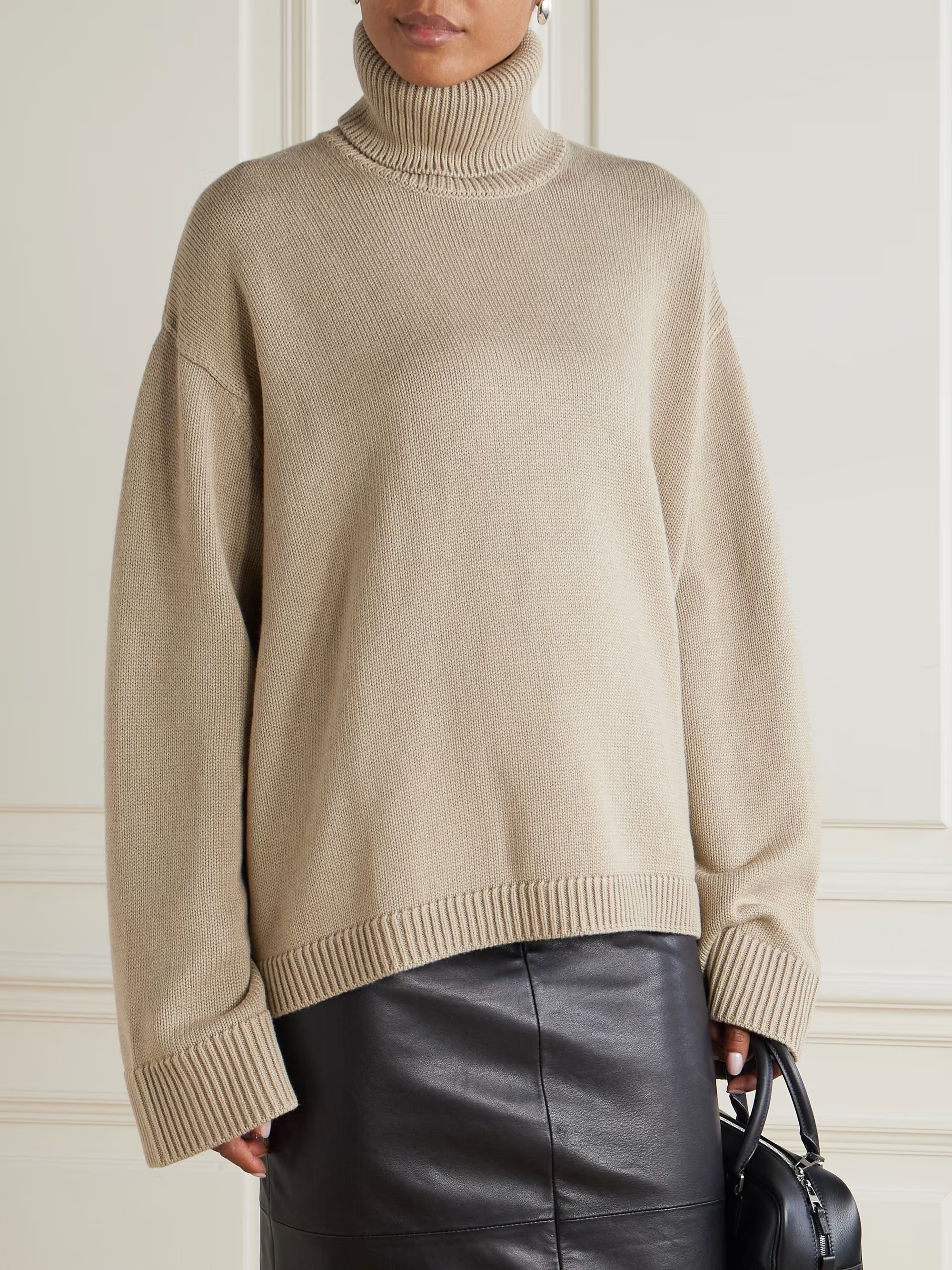 THE FRANKIE SHOP, Rhea Wool and Cotton-Blend Turtleneck Sweater