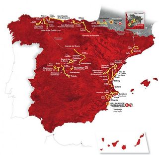 The Vuelta a Espana 2019 route map