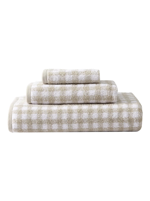 Ginny Cotton Terry 3 Piece Towel Set
