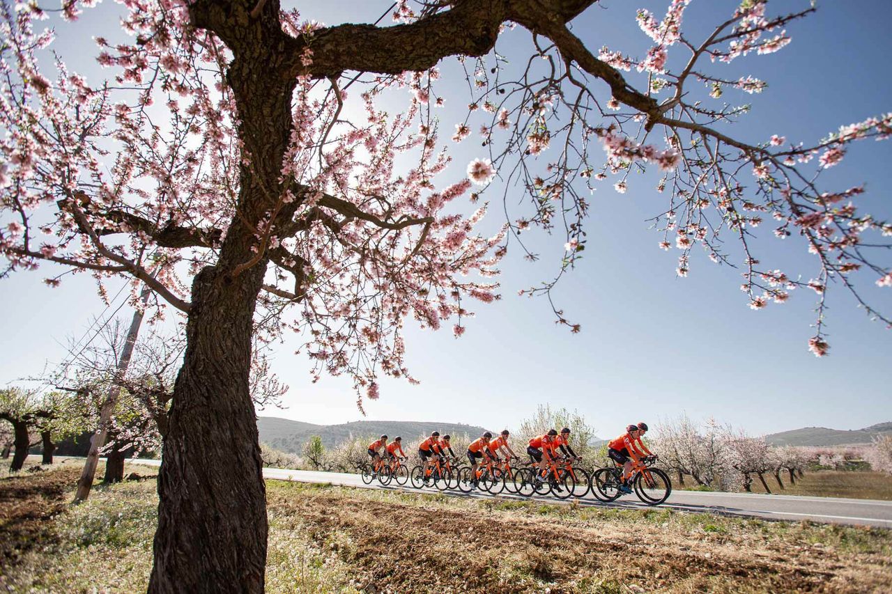 Rally Cycling at the team's training camp in Castellon de la Plana, Spain