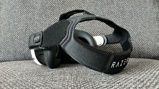 Razer Adjustable Head Strap for Quest 3 attached to the headset