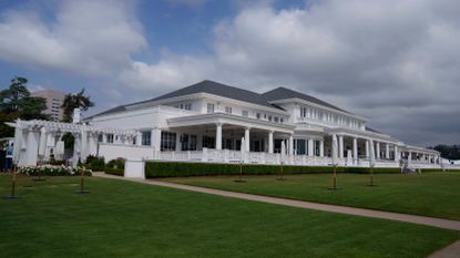 The clubhouse on the North Course at the Los Angeles Country Club ahead of the US Open golf championship in Los Angeles