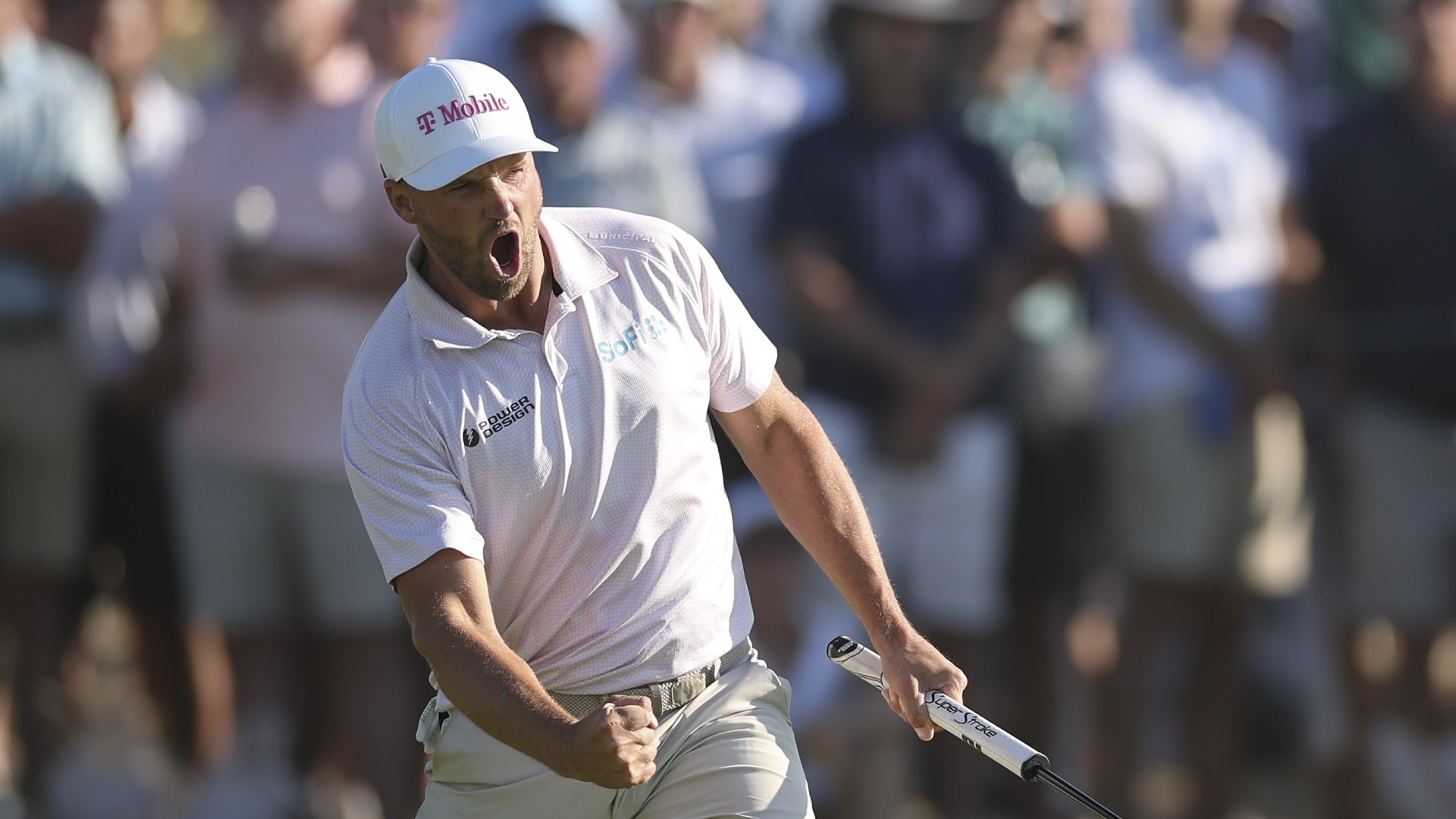 Wyndham Clark celebrating at the US Open in 2026