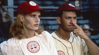 Geena Davis and Tom Hanks in A League of Their Own