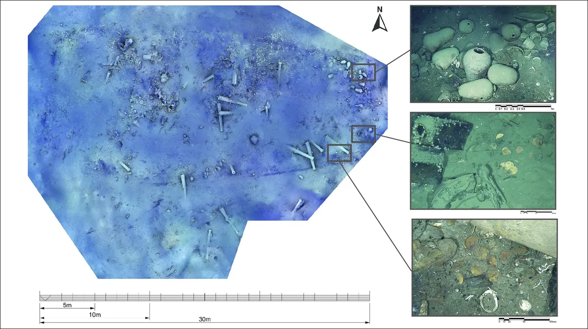 ROV dives revealed gold ​coins‌ and artifacts scattered within the San​ José ‍shipwreck.