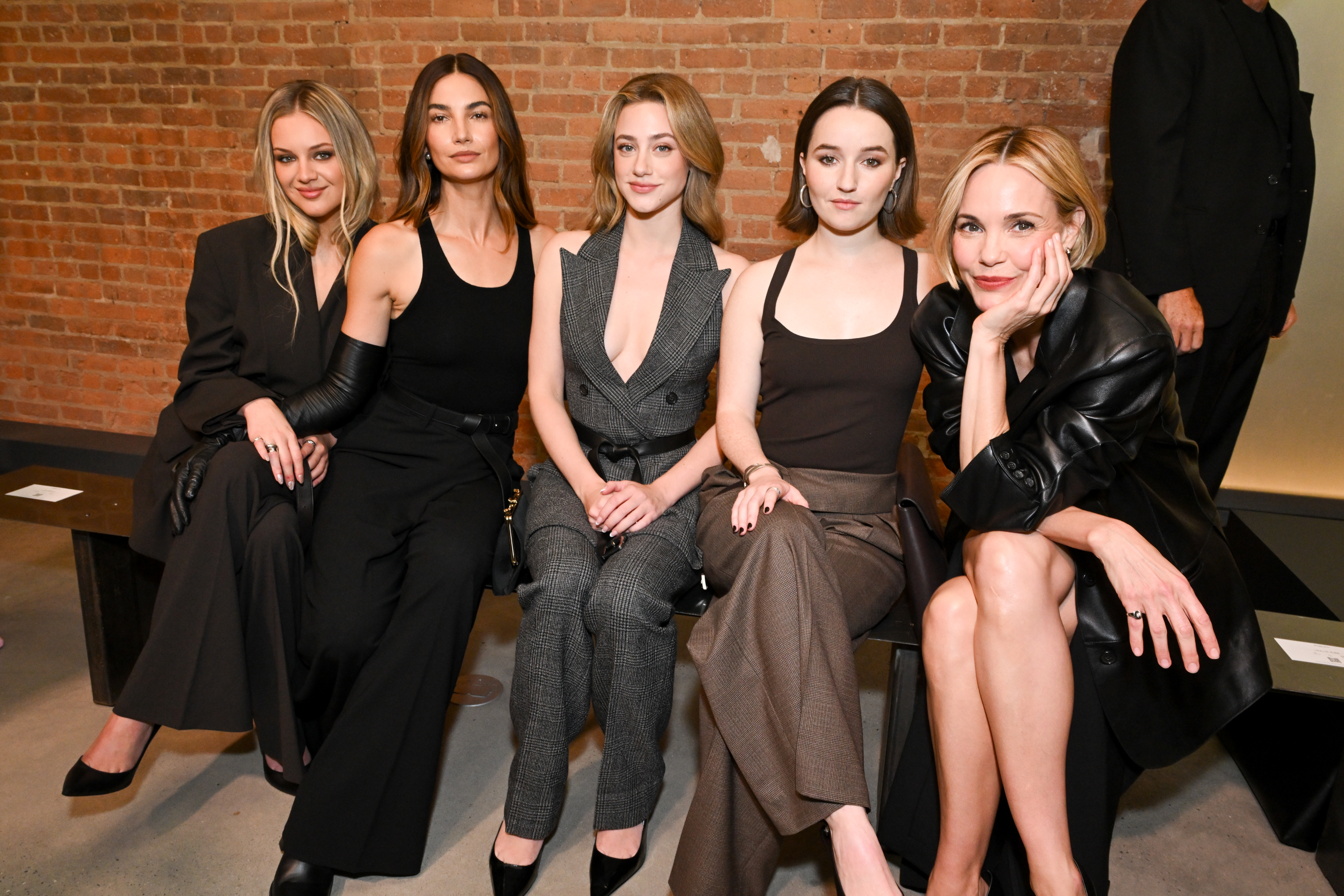 Lili Reinhart, Leslie Bibb, Lily Aldridge, Kelsea Ballerini at Michael Kors show