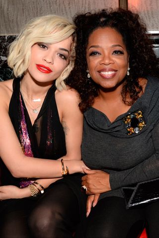 Rita Ora and Oprah Winfrey at the Weinstein BAFTA After Party