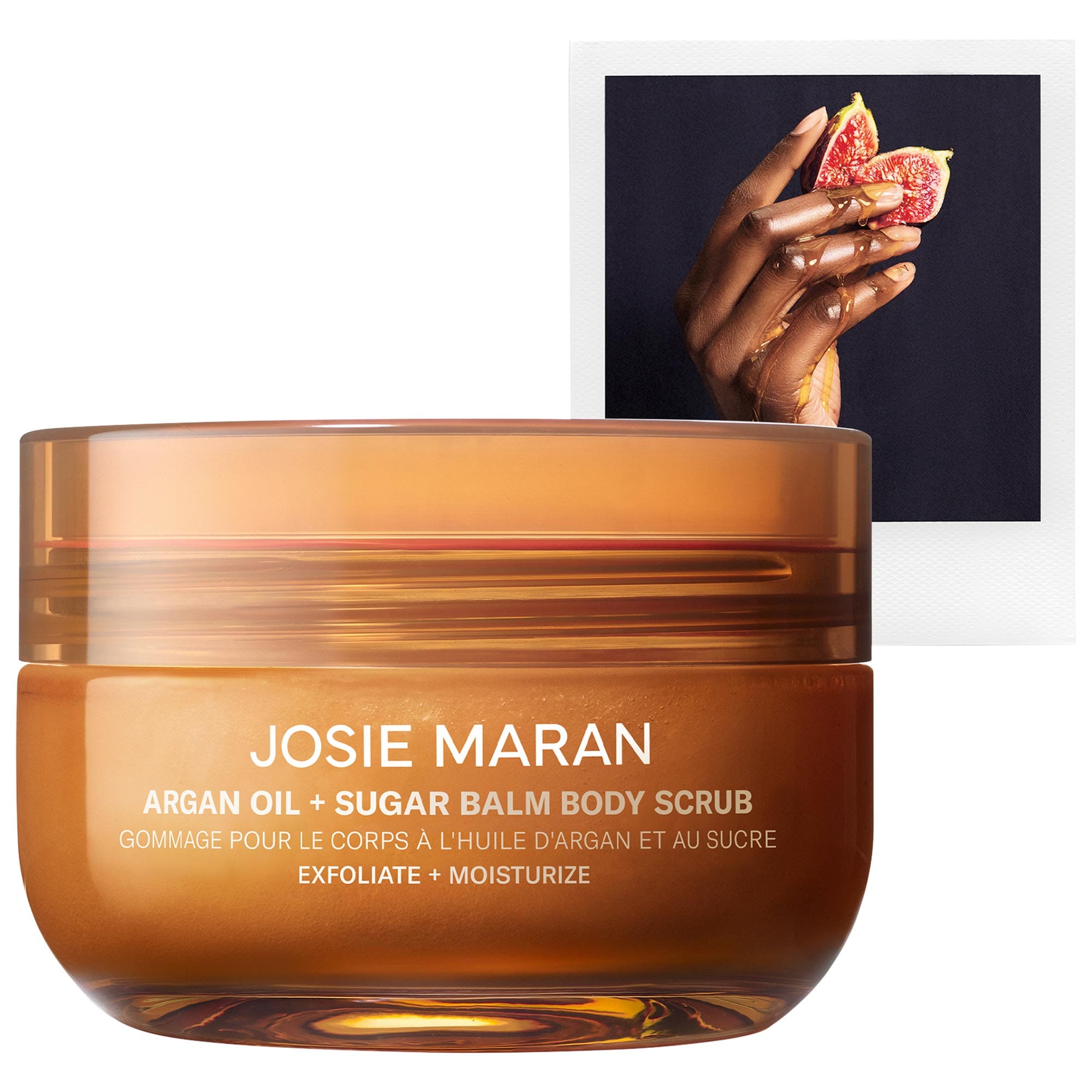 Bohemian Fig - Argan Oil + Sugar Balm Refillable Exfoliating Body Scrub Jar