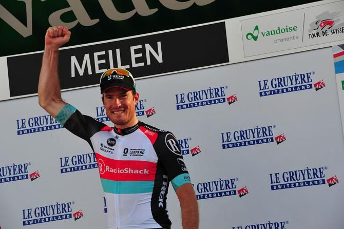 Gregory Rast on the podium