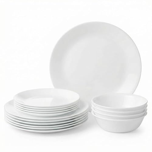 Winter Frost White Dinnerware Set, 18-Piece