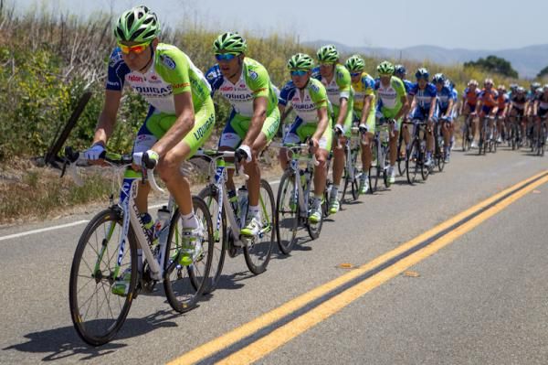 Liquigas-Cannondale spent a fair chunk of time on the front of the peloton