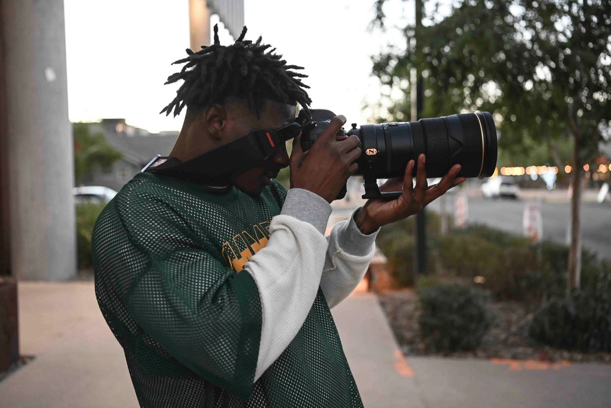 Kei&#039;Trel Clark uses a Nikon D6