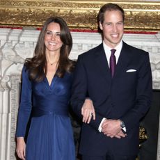 Kate Middleton and Prince William in their engagement photo 