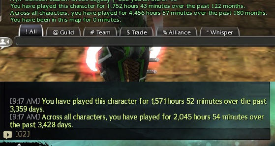 Lauren has over 2045 hours in Guild Wars 2