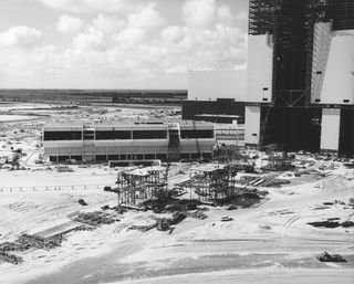 Launch Control Center Nears Completion in 1965